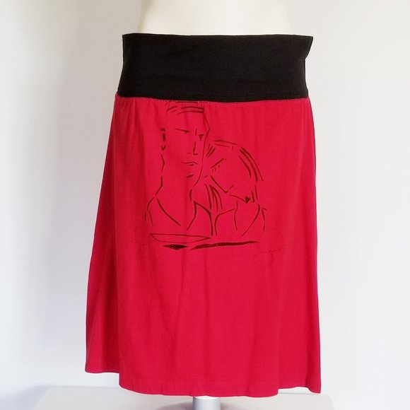 Refashioned Sketch Skirt with Yoga Waistband (M/L) - Picture 2 of 6